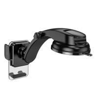 Автотримач для телефона HOCO CA118 Delicate press type center console car holder Space Black (Колір Space-Black) - фото № 3
