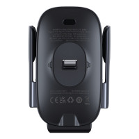 Автотримач для телефона з БЗП Baseus Milky Way Pro Series Wireless Charging Electric Car Mount Phone Holder 15W Cluster Black (Цвет Cluster-Black) - фото № 4