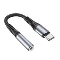 Кабель-перехiдник HOCO LS33 Type-C Digital 3.5 Audio converter Metal Gray (Цвет Metal Gray) - фото № 2