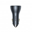 Автомобільний зарядний пристрій Baseus Golden Contactor Pro GaN Fast Charging Car Charger U+2C 65W Lunar Gray