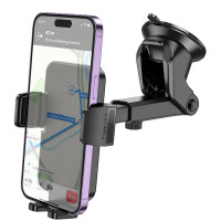 Автотримач для телефона HOCO H37 Cheetah car holder(center console) Black (Колір Черный) - фото № 3