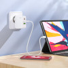 Мережевий зарядний пристрій HOCO C115A Header PD65W  GaN three-port(2C1A) charger White (Белый)- № 7