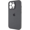 Чохол для смартфона Silicone Full Case AA Camera Protect for Apple iPhone 16 Pro 12,Dark Grey (Dark Grey)- № 3