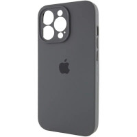 Чохол для смартфона Silicone Full Case AA Camera Protect for Apple iPhone 16 Pro 12,Dark Grey (Колір Dark Grey) - фото № 3