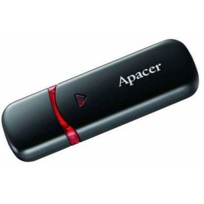 Flash Apacer USB 2.0 AH333 8Gb black - зображення 1