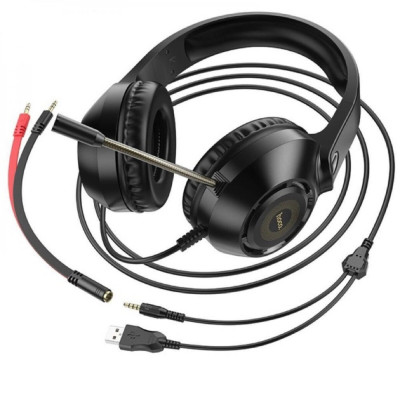 Навушники HOCO W108 Sue headphones gaming Black - зображення 4