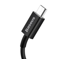 Кабель Baseus Superior Series Fast Charging Data Cable USB to Micro 2A 2m Black (Колір 7073) - фото № 4