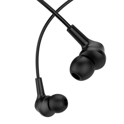 Навушники HOCO M50 Daintiness universal earphones with mic Black (6957531091943) - зображення 4