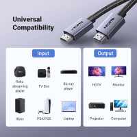 Кабель UGREEN HDMI 4K Cable 1m (Колір Black) - фото № 4