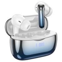 Бездротові навушники HOCO EQ16 Shine true wireless ANC+ENC Noise Reduction BT headset Blue glaze (Колір Blue-Glaze), Атикул k53074 |  купить на VILKI.NET - фото № 1