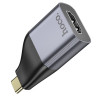 Перехідник HOCO UA33 Type-C to HDTV adapter Metal Gray (Metal Gray)- № 5