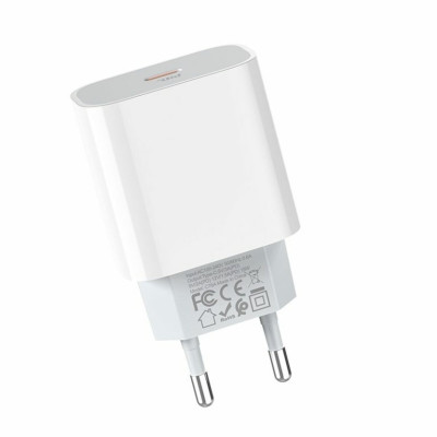 Мережевий зарядний пристрій HOCO C76A Plus Speed source PD20W charger White - зображення 3