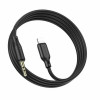 Аудiо-кабель BOROFONE BL18 iP silicone digital audio conversion cable Black - зображення 2
