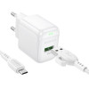 Мережевий зарядний пристрій BOROFONE BAS42A Potential single-port QC3.0 charger set(Micro)(EU) White (7068)- № 2