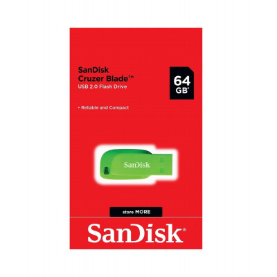 Flash SanDisk USB 2.0 Cruzer Blade 32Gb Green - зображення 2