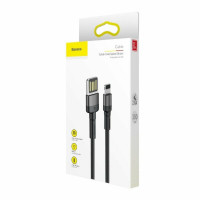 Кабель Baseus Cafule Cable（Special Edition）USB For iP 1m Grey+Black (Цвет Темно-серый) - фото № 5