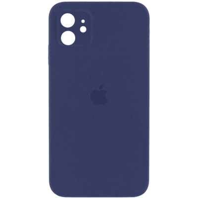 Чохол для смартфона Silicone Full Case AA Camera Protect for Apple iPhone 12 7,Dark Blue (FullAAi12-7) - изображение 1