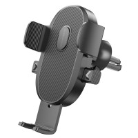 Автотримач для телефона BOROFONE BH92 Grand one-button car holder(air outlet) Black (Цвет Черный) - фото № 2