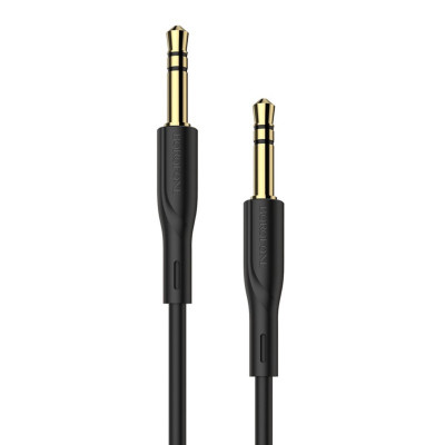 Аудiо-кабель BOROFONE BL1 Audiolink audio AUX cable, 1m Black - зображення 1