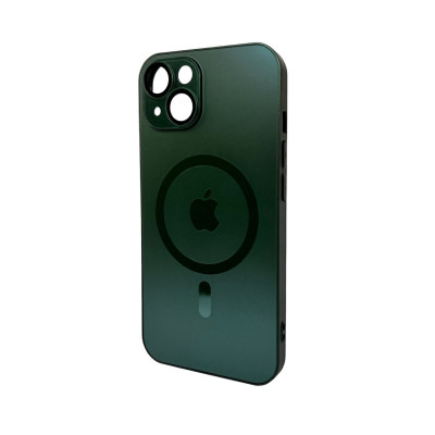 Чохол для смартфона AG Glass Matt Frame Color MagSafe Logo for Apple iPhone 14 Cangling Green (AGMattFrameMGiP14Green) - изображение 1