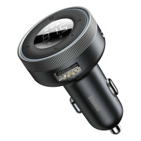 АЗП з FM-модулятором Baseus Enjoy Car Wireless MP3 Charger (Wireless 5.0+5V/3.4A) Black