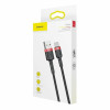 Кабель Baseus Cafule Cable USB For Type-C 3A 1m Red+Black (Черный)- № 6