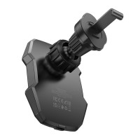 Автотримач для телефона з БЗП BOROFONE BH215 Adelante magnetic wireless fast charging car holder(air outlet) Black (Колір Черный) - фото № 3