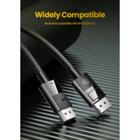 Кабель UGREEN DP114 DP 1.4 Male to Male Plastic Case Braided Cable 3m (UGR-80393) (Цвет 7073) - фото № 7