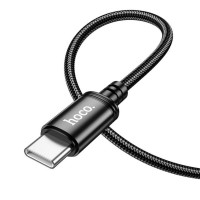 Кабель HOCO X89 Wind 60W charging data cable Type-C to Type-C Black (Цвет Черный) - фото № 6
