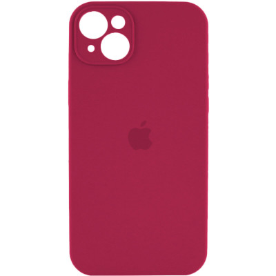 Чохол для смартфона Silicone Full Case AA Camera Protect for Apple iPhone 13 35,Maroon - зображення 1