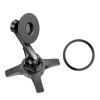 Тримач для мобільного HOCO HD2 Joy ring magnetic desktop stand Black (6931474797018) - зображення 3