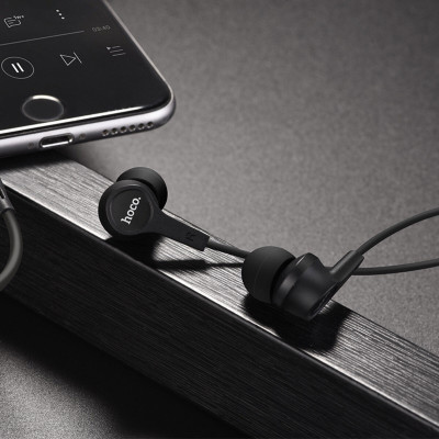 Навушники HOCO M50 Daintiness universal earphones with mic Black (6957531091943) - зображення 6