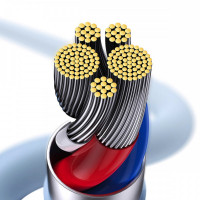 Кабель Baseus Jelly Liquid Silica Gel Fast Charging Data Cable Type-C to iP 20W 2m Blue (Колір Синий) - фото № 4