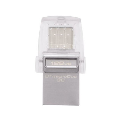 Flash Kingston USB 3.0 DT MicroDuo 3C 128GB USB3.1/Type-C metal - изображение 1