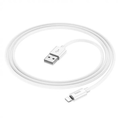 Кабель HOCO X87 Magic silicone charging data cable for iP White (6931474783202) - зображення 4