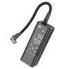 Автомобільний насос HOCO ZP7 Maddy portable smart air pump(5000mAh) Black - № 2