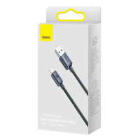 Кабель Baseus Crystal Shine Series Fast Charging Data Cable USB to Type-C 100W 1.2m Black (Цвет 7073) - фото № 5