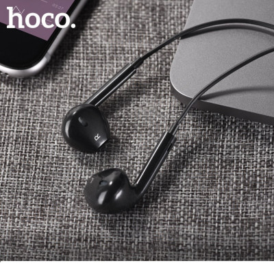 Навушники HOCO M101 Crystal joy wire-controlled earphones with microphone Black - изображение 3