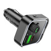 АЗП з FM-модулятором BOROFONE BC53 Highway PD20W+QC3.0 car BT FM transmitter 18W Black (Черный)- № 5