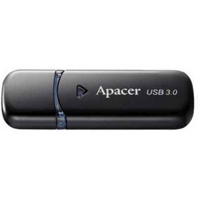 Flash Apacer USB 3.0 AH355 64Gb black - зображення 1