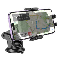 Автотримач для телефона HOCO H37 Cheetah car holder(center console) Black (Колір Черный) - фото № 2
