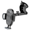 Автотримач для телефона BOROFONE BH53 Windy center console car holder Black Grey (Black-Gray)- № 3
