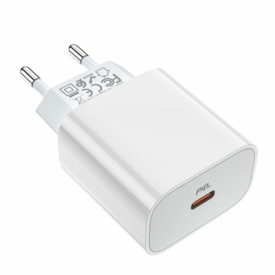 Мережевий зарядний пристрій HOCO C76A Plus Speed source PD20W charger White - изображение 4