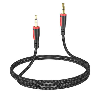 Аудіо-кабель BOROFONE BL14 AUX audio cable(L=1M) Black (BL14B) - зображення 4