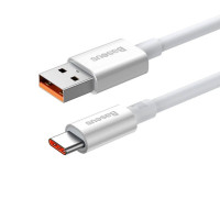 Кабель Baseus Superior Series Fast Charging Data Cable USB to Type-C 100W 1m Moon White (Колір Moon White) - фото № 3