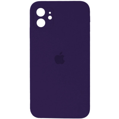 Чохол для смартфона Silicone Full Case AA Camera Protect for Apple iPhone 12 59,Berry Purple - зображення 1
