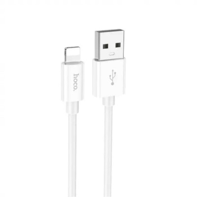 Кабель HOCO X87 Magic silicone charging data cable for iP White (6931474783202) - зображення 1