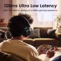 Бездротові навушники UGREEN HP202 HiTune Max5 Hybrid Active Noise-Cancelling Headphones Black(UGR-25255) (Колір Черный) - фото № 6