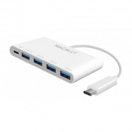 USB-Hub Maiwo KH700 USB 3.0 Type-A/Type-C to 7 USB3.0, cable 1,2м, Silver
