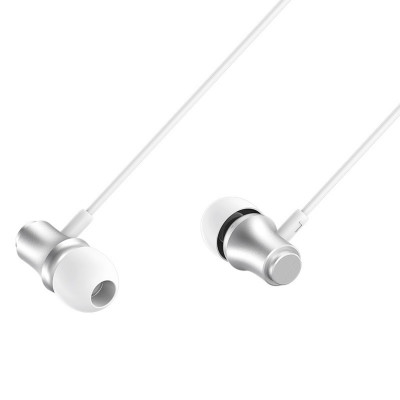 Навушники BOROFONE BM29 Sound edge universal earphones with mic Silver - зображення 1